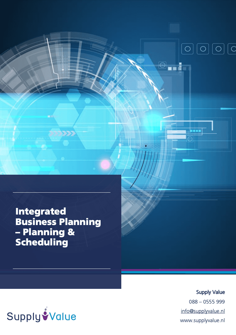 Whitepaper: Planning & Scheduling, Supply Value