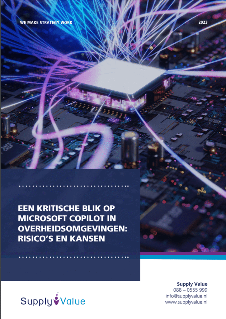 Whitepaper: A critical look at Microsoft Copilot in government environments: risks and opportunities, Supply Value