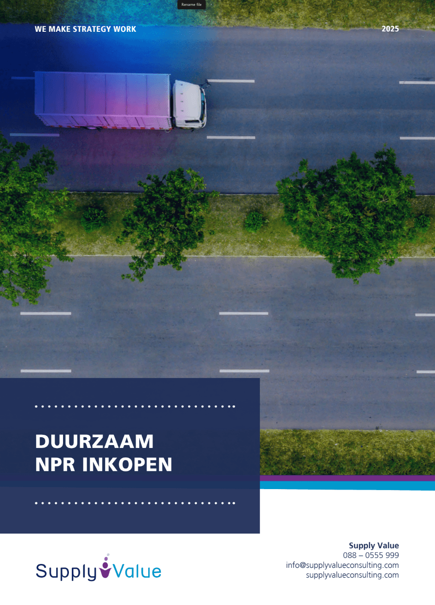 Whitepaper: Duurzaam NPR Inkopen